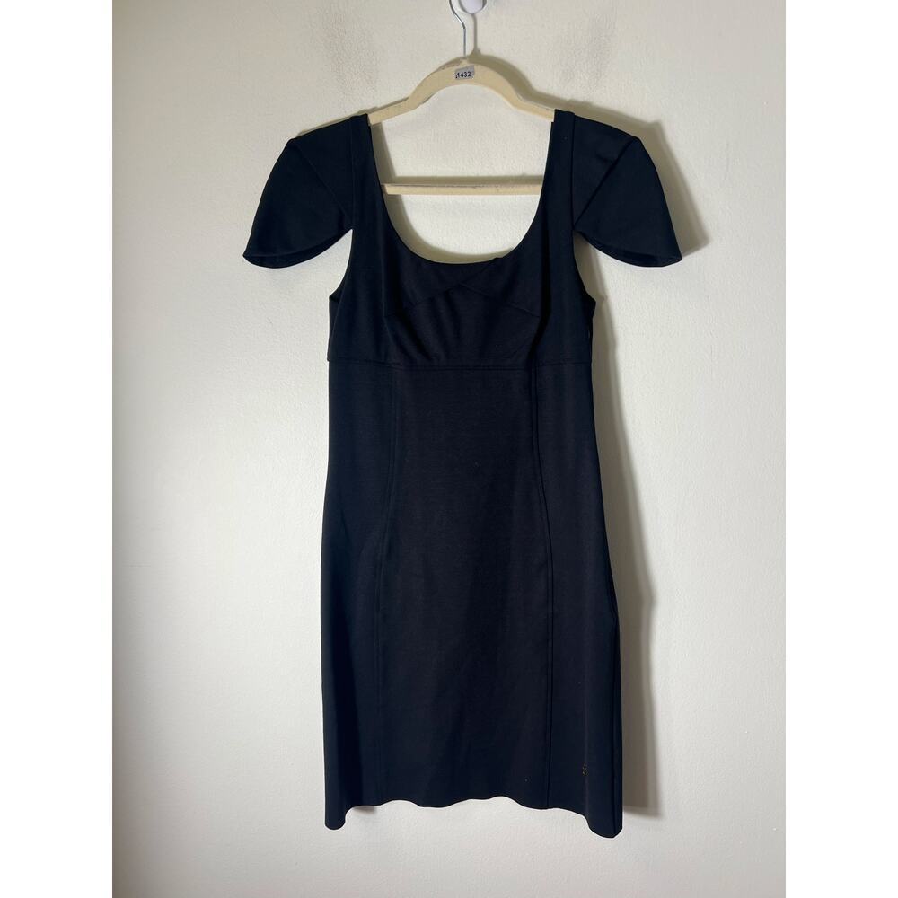 TT Collection Black Cap Sleeve Knee Length Dress Size 2